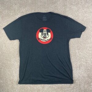 Disney Parks Mickey Mouse Mouseketeers Graphic T-Shirt Gray Mens Large L